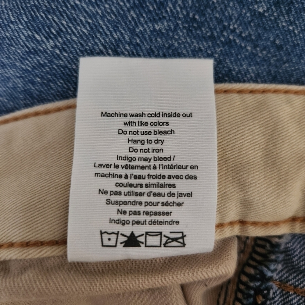 rag & bone | Logan Mid-Rise Distressed Wide Leg Jeans in Vandam - Size 28 - Picture 13 of 13